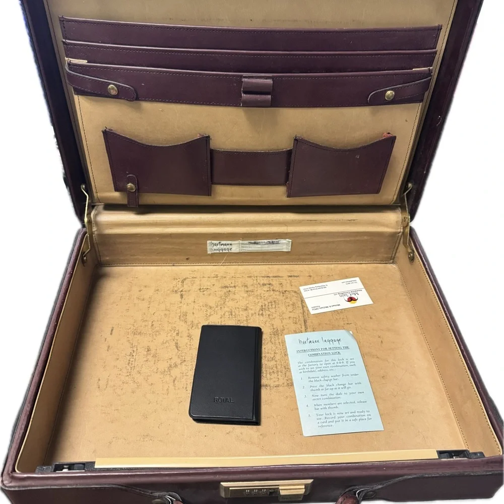 Classic Brown Leather Briefcase